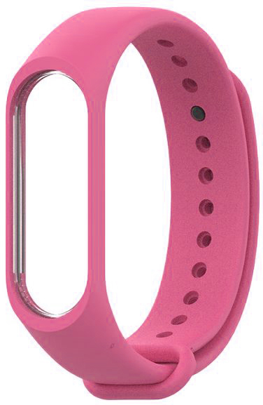 фото Сменный ремешок для Хiaomi Mi Band 3/4 Silicon Pink