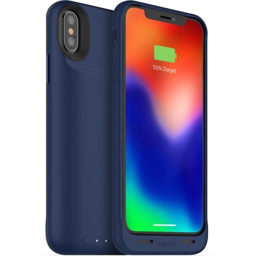 фото Чехол Mophie Juice Pack Air со встроенным аккумулятором для iPhone X, синий
