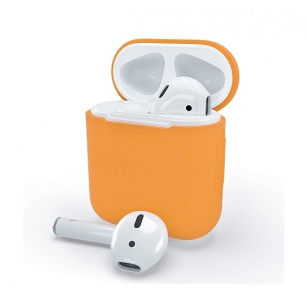 фото Силиконовый чехол для AirPods оранжевый