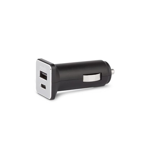 фото Автомобильное зарядное устройство Moshi USB-C Car Charger для мобильных устройств. Цвет черный