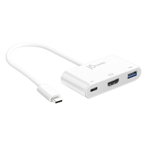 фото Переходник j5create USB-C на HDMI и USB Type-A 3.0/Power Delivery