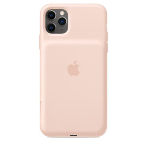 Чехол iPhone 11 Pro Max Smart Battery Case with Wireless Charging - Pink Sand цвета розовый песок