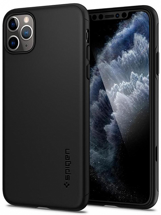 фото Чехол - накладка Spigen Thin Fit 360, black - iPhone 11 Pro Max