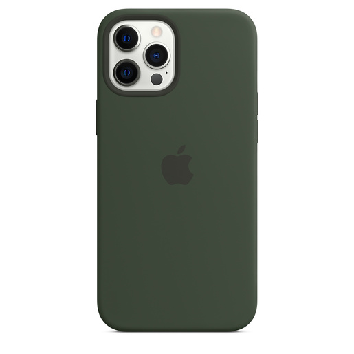 фото Силиконовый чехол MagSafe для IPhone 12 Pro Max цвета кипрский зеленый