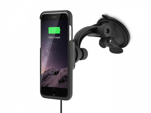 фото Комплект чехла и автомобильного беспроводного ЗУ XVIDA iPhone 7 Charging Car Kit Vent Mount