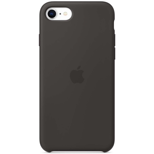 фото Apple iPhone SE Silicone Case - Black, Силиконовый чехол для Iphone SE черного цвета