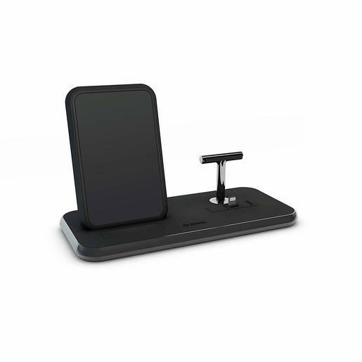 фото Беспроводное зарядное устройство ZENS Stand+Dock Aluminium Wireless Charge. Цвет черный