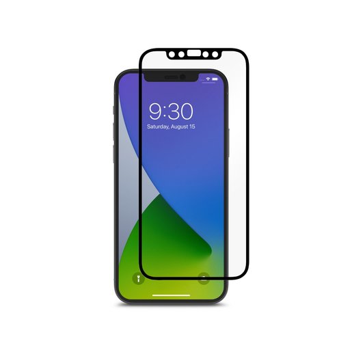 фото Матовое защитное антибликовое покрытие Moshi iVisor AG для iPhone 12/12 Pro. Цвет боковых сторон - черный
