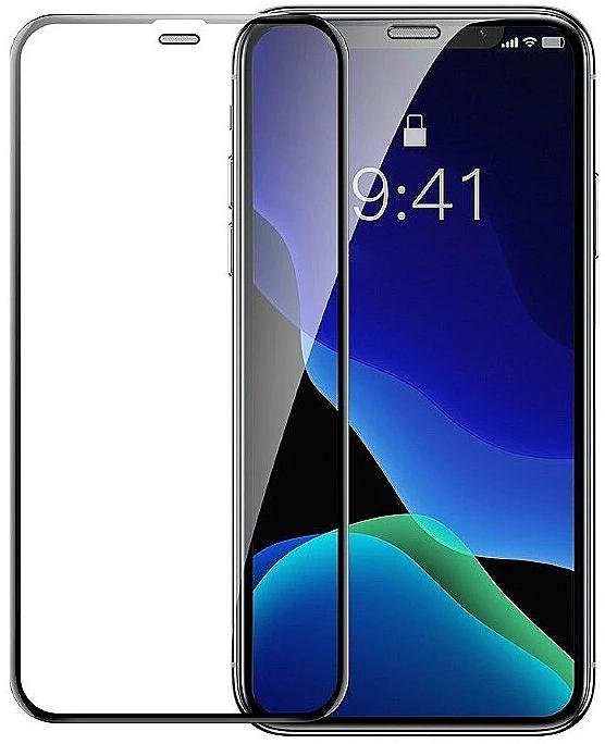 фото Защитное стекло Baseus Full-screen Curved Tempered Glass Screen Protector (SGAPIPH58-WD01) для iPhone X/Xs/11 Pro (Black)