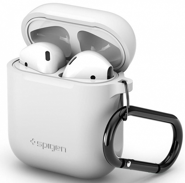 фото Чехол Spigen AirPods Silicone Case, White