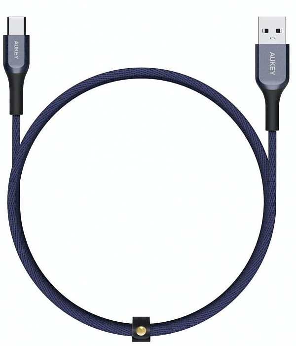 фото Кабель AUKEY KEVLAR CABLE USB-A TO USB-C Cable,L=1.2M*1,Blue
