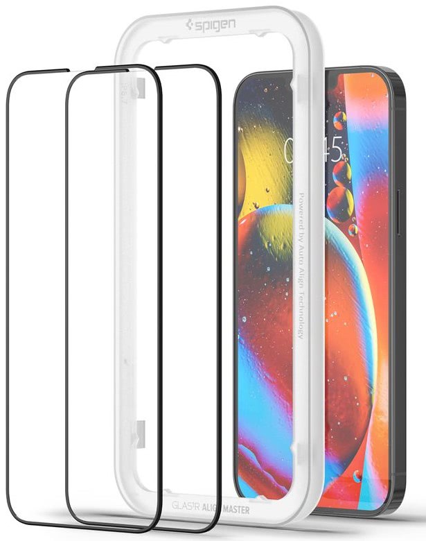 фото Защитное стекло Spigen Glas.tR Align Master 2 Pack (AGL03398) для iPhone 13 mini (Black)