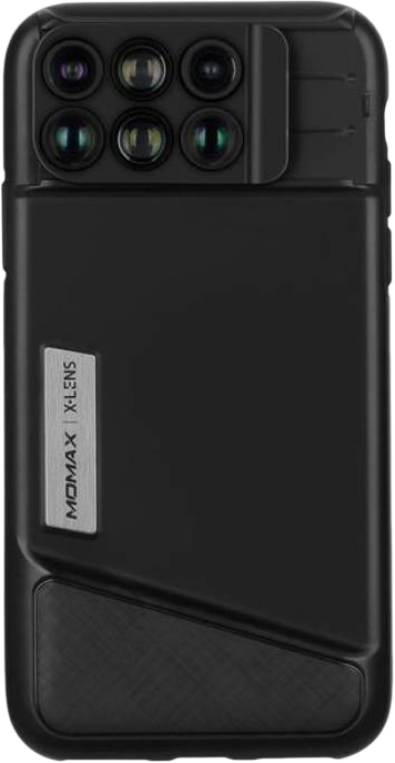 фото Чехол с объективами Momax CAMC1D iPhone X 6-in-1 Lens Case (Wide Angle/Macro/Fisheye/Telephoto)