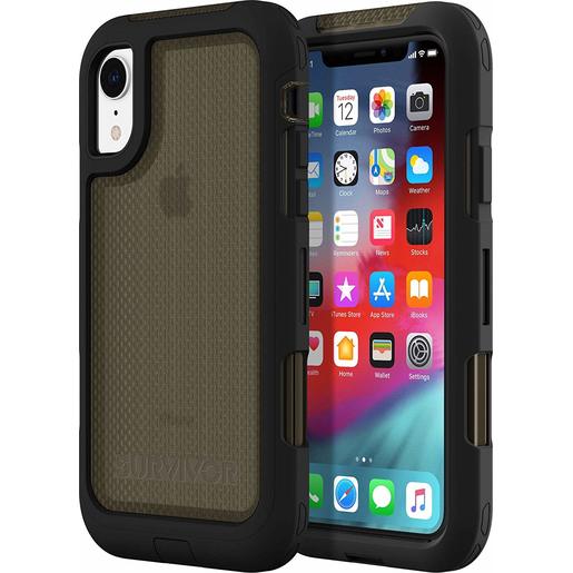 фото Чехол защитный Griffin Survivor Extreme для iPhone XR. Материал пластик. Цвет черный/серый