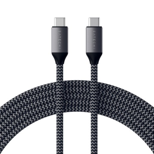 фото Кабель Satechi USB-C to USB-C, длина 2 м.
Satechi USB-C to USB-C 100W Charging Cable