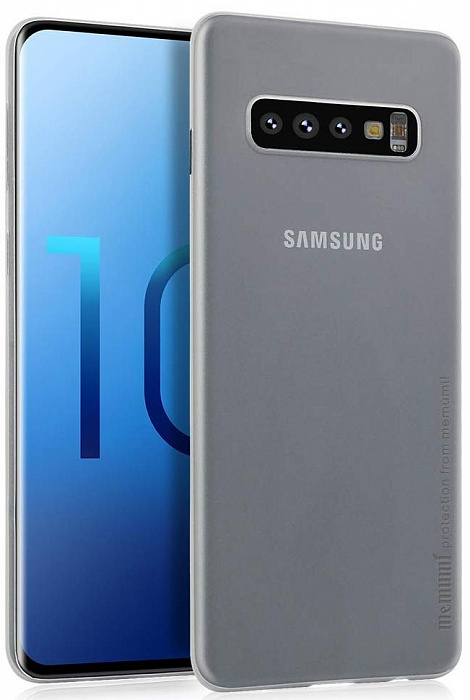 фото Чехол Memumi super slim 0.3mm для Samsung Galaxy S10 Plus White