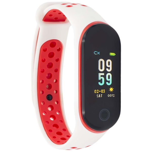 фото Qumann QSB 10 White+Red Фитнес браслет
