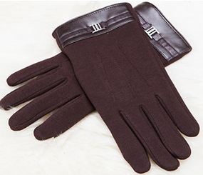 Перчатки iCasemore для емкостных дисплеев кашемировые с пряжкой. Коричневый