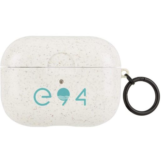 фото Чехол Case-Mate Biodegradable ECO 94 Case для AirPods Pro с черным кольцом-карабином. Дизайн: Natural
