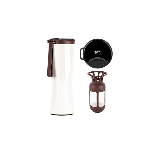 фото Термокружка KissKissFish MOKA Smart Coffee Tumbler White