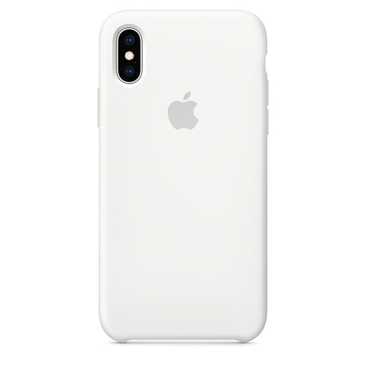 фото Силиконовый чехол Apple Silicone Case для iPhone XS, цвет (White) белый