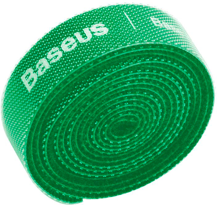 фото Органайзер проводов Baseus Rainbow Circle Velcro Straps 1m Green