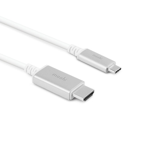 фото Кабель Moshi USB-C на HDMI. Длина 2 м. Цвет белый