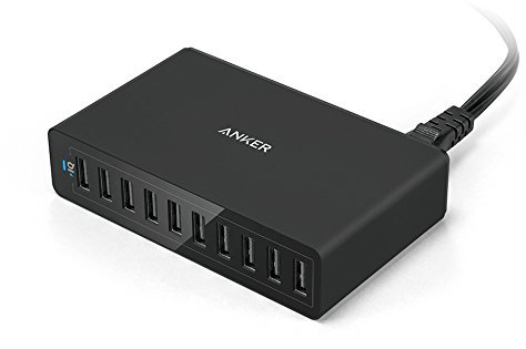 фото СЗУ Anker PowerPort 10 50W 10-Port Desktop Charger A2133L11. Черный