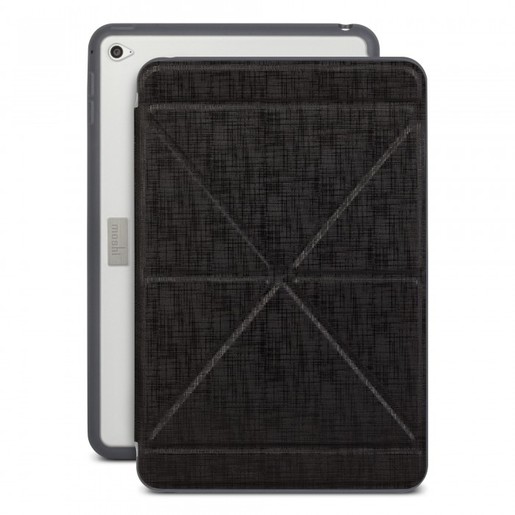 фото Чехол-накладка Moshi VersaCove на экран для Apple iPad mini 4. Материал: пластик с отделкой из микрофибры. Цвет: черный