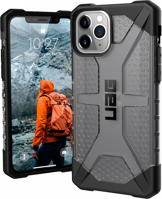 фото Защитный чехол UAG для iPhone 11 PRO серия Plasma цвет темно-серый/111703113131/32/4