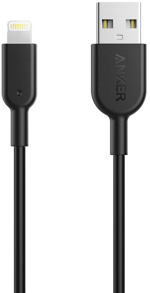 фото Дата-кабель для iPod, iPhone, iPad Anker Powerline II 0.9m USB-Lightning A8432H11 (Black)