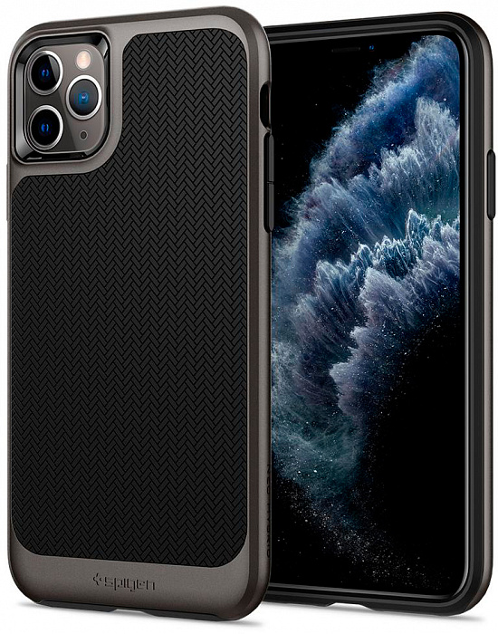 фото Чехол Spigen Neo Hybrid, gunmetal - iPhone 11 Pro