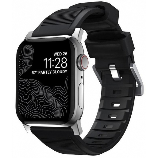 фото Ремешок Nomad Rugged Strap V.2 для Apple Watch 44/42 mm. Цвет ремешка: черный