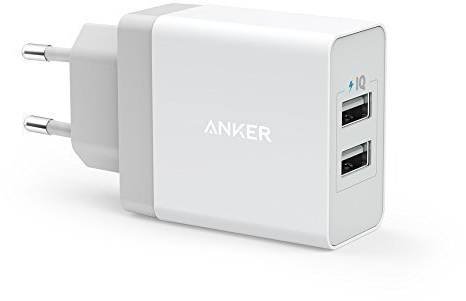 фото СЗУ Anker PowerPort 2, 24W 4.8А, кабелем Micro USB кевлар 1 м, B2021L21. Белый