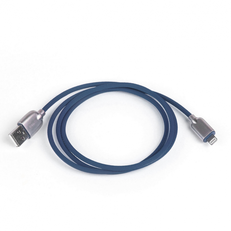 фото Кабель Rombica Digital MB-05, интерфейс Lightning to USB. Длина 1 м. Цвет синий.
