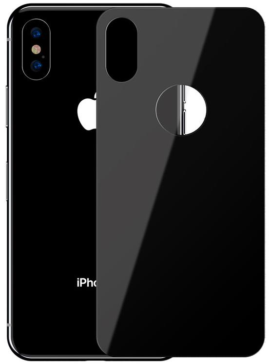 фото Защитное стекло Baseus Full Coverage Tempered Glass Rear Protector (SGAPIPH65-BM01) для iPhone Xs Max (Black)