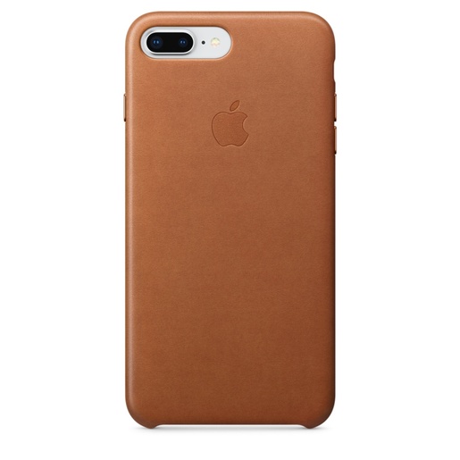 фото Кожаный чехол Apple Leather Case для iPhone 8/7, цвет (Saddle Brown) золотисто-коричневый