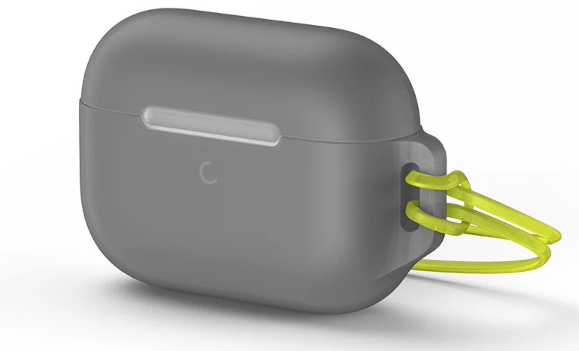 фото Защитный чехол Baseus Let’s go Jelly Lanyard Case для наушников AirPods Pro с креплением gray