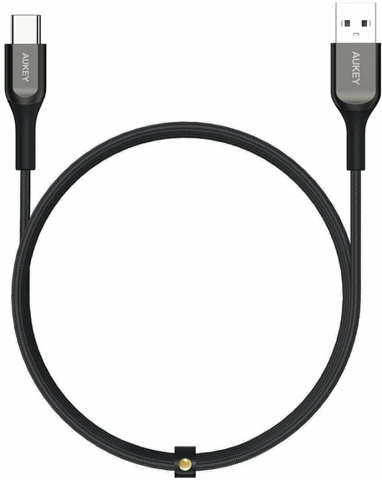 фото Кабель AUKEY KEVLAR CABLE USB-A TO USB-C Cable,L=1.2M*1,Black