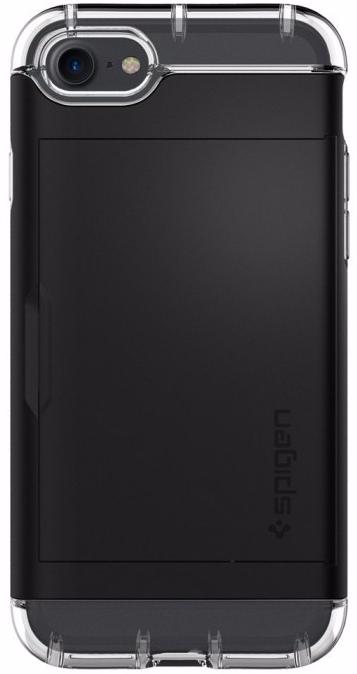 фото Spigen Crystal Wallet (042CS20981) - чехол-визитница для iPhone 7/8/SE (2020) (Black)