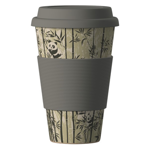 фото ЭКО Стакан из бамбукового волокна &amp;quot;BambooCup&amp;quot;, Панда, 400 МЛ