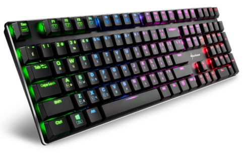 фото Клавиатура игровая Sharkoon PureWriter RGB (slim, Kailh Red switches, RGB подсветка, USB)