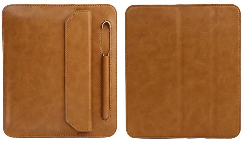 фото Чехол Jisoncase Mirco fiber leather for iPad Mini 5 (2019)  with pencli slot (brown)