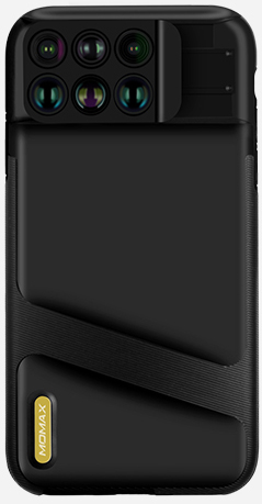 фото Чехол с объективами Momax CC6 для iPhone XS Max 6-in-1 Lens Case Black