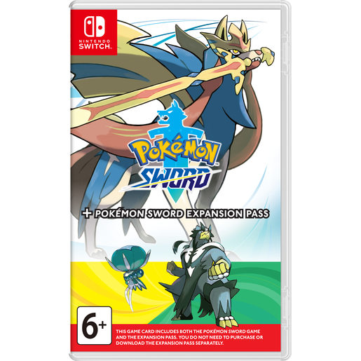фото Игра Pokemon Sword + Expansion Pass для Nintendo Switch на картриджеPokemon Sword + Expansion Pass