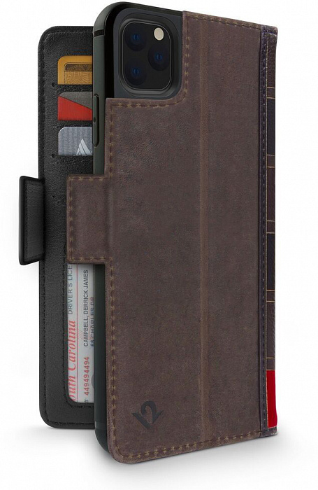 фото Чехол-книжка Twelve South BookBook Vol 2 для iPhone 11 Pro. Материал натуральная кожа. Цвет коричневый