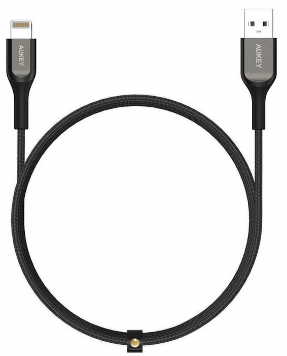 фото Кабель AUKEY KEVLAR CABLE USB  to Lightning L=2M Black