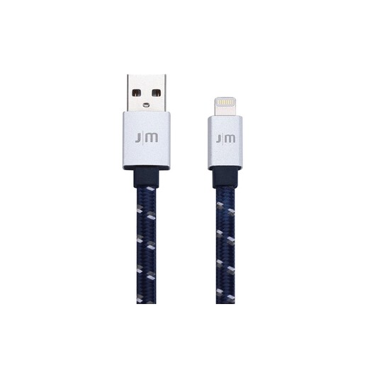 фото Кабель Just Mobile AluCable Flat Braided, Lightning to USB. Длина 1,2 м. Тип провода прямой. Цвет серебряный.
Just Mobile AluCable Flat Braided Lightning to USB Cable