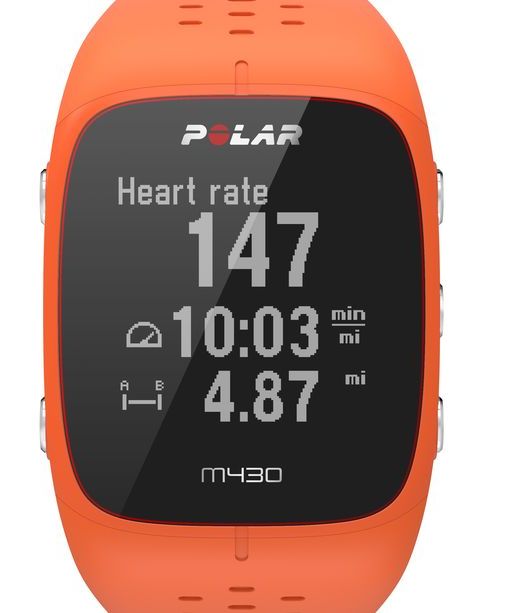 фото Cпортивные часы Polar M430 (90064410) с GPS-модулем (Orange)