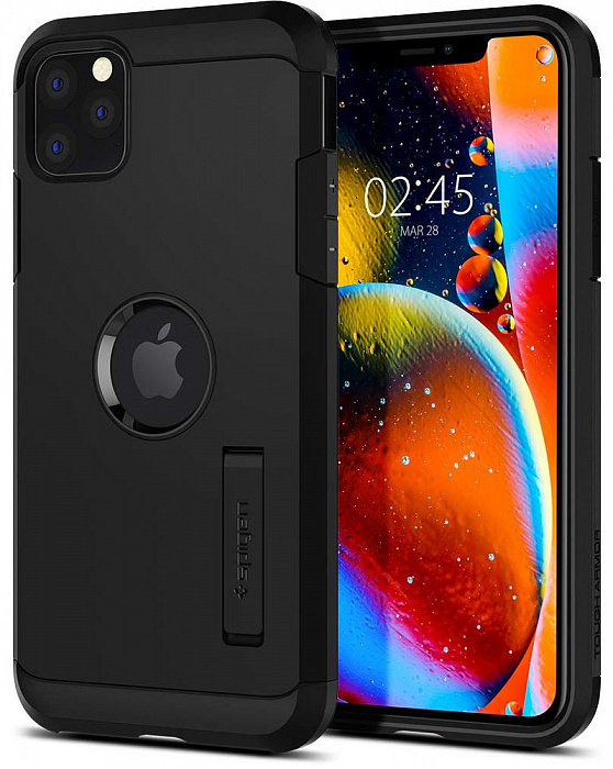 фото Чехол Spigen Tough Armor, black - iPhone 11 Pro
